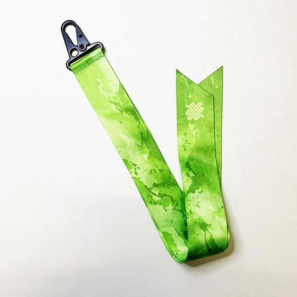 Thermal Transfer Printing Keychain Advertising Ribbon Pendant