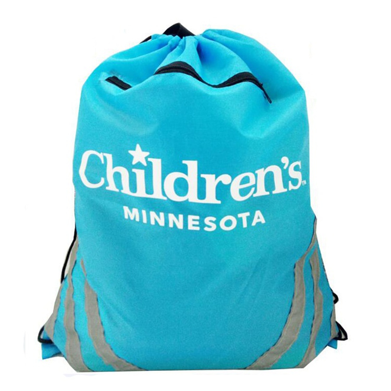 Reflective Pocket Drawstring Bag
