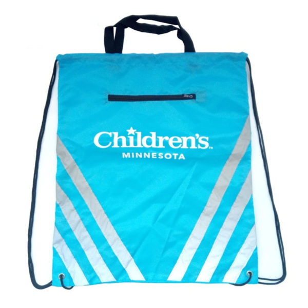 Reflective Pocket Drawstring Bag