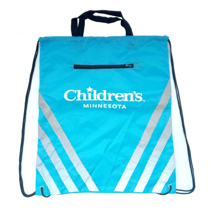 Reflective Pocket Drawstring Bag
