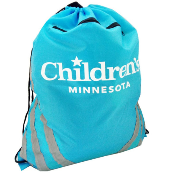 Reflective Pocket Drawstring Bag