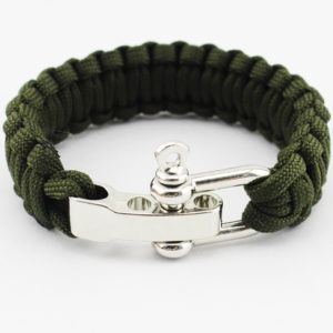Paracord Bracelet W/ Metal Closure