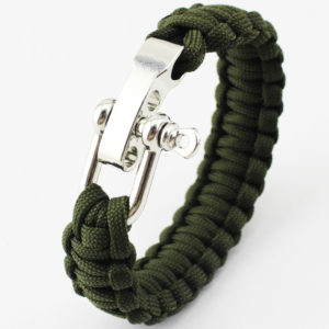 Paracord Bracelet W/ Metal Closure