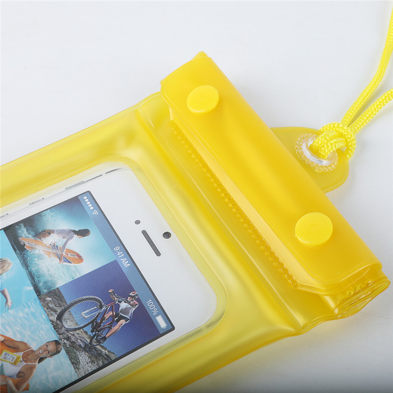 PVC Floating Waterproof Phone Pouch With Cord