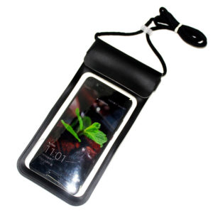 PU Waterproof Phone Pouch With Lanyard