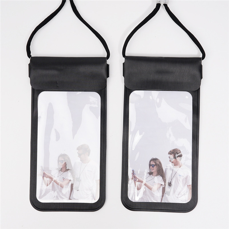 PU Waterproof Phone Pouch With Lanyard