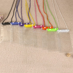 Colorful PVC  Waterproof Phone Pouch With Cord