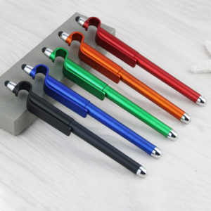 3-in-1 Plastic Pen with Stylus and Phone Stand