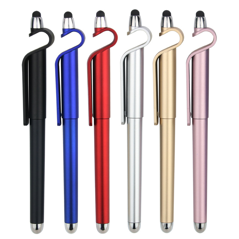3-in-1 Plastic Pen with Stylus and Phone Stand