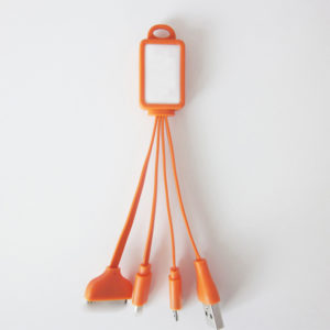4 in 1 Charging Buddy Cable with Logo