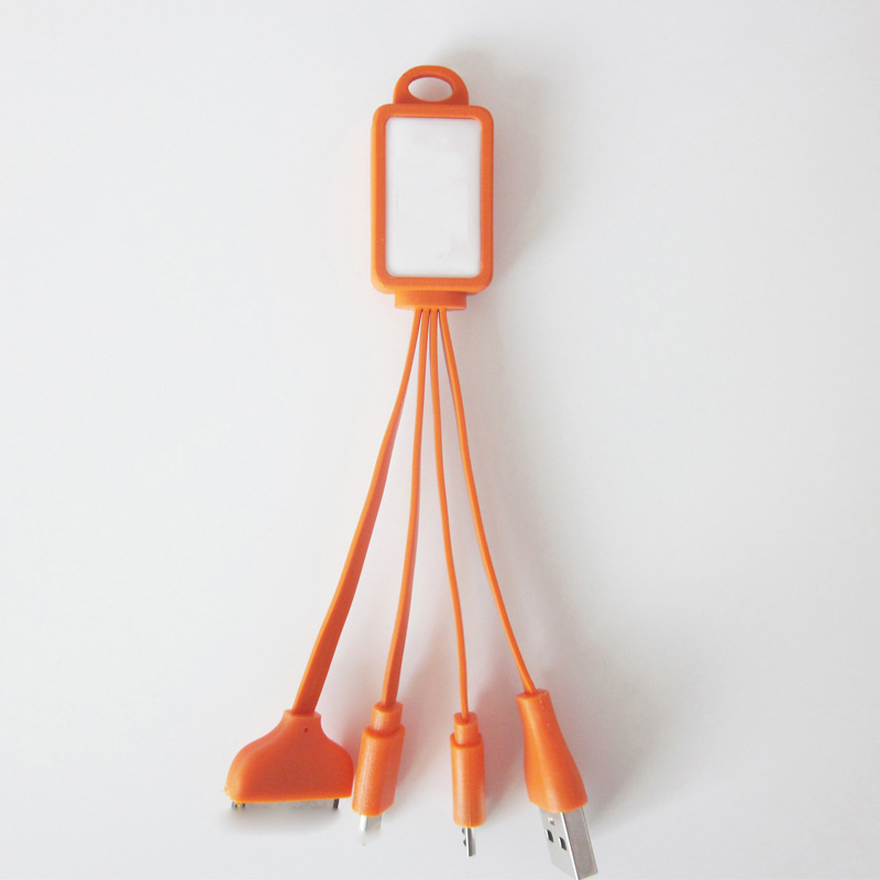 4 in 1 Charging Buddy Cable with Logo