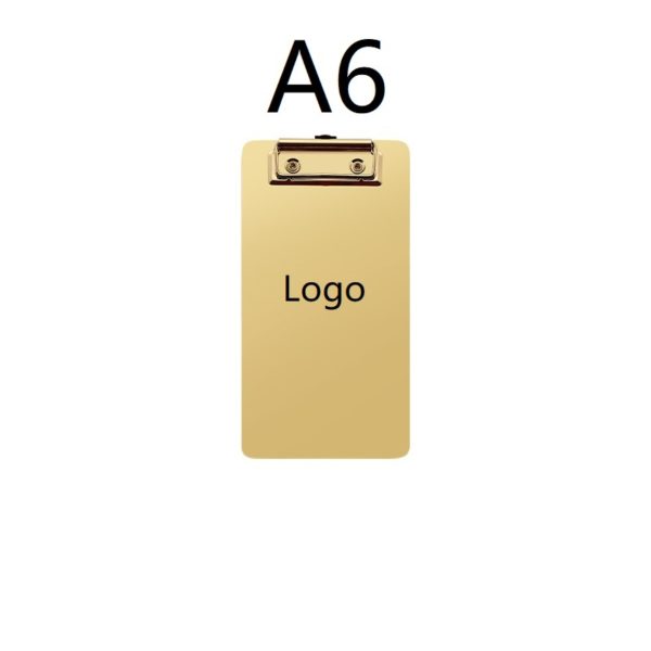 Custom Stainless Steel Laser/Screen Printing Menu A6-Clipboard