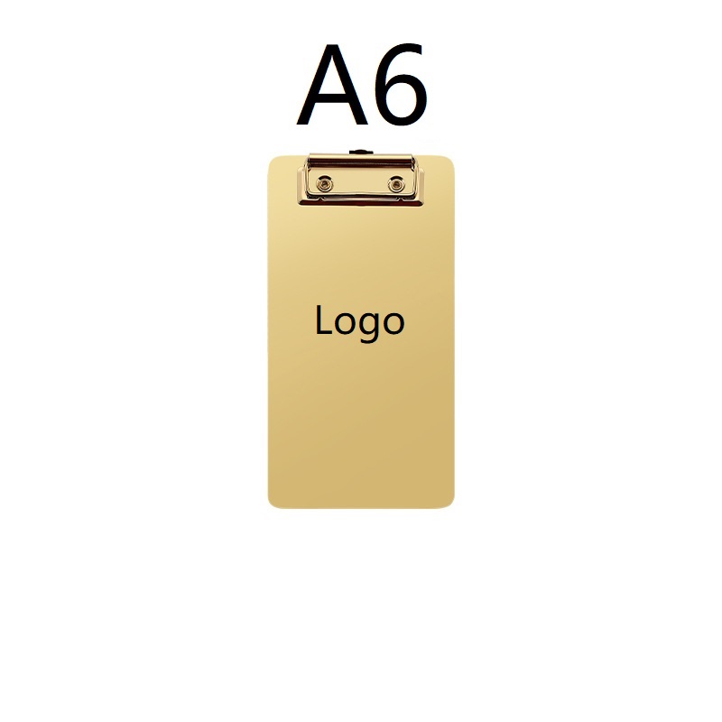 Custom Stainless Steel Laser/Screen Printing Menu A6-Clipboard