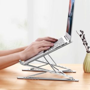Foldable 2-in-1 Adjustable Aluminum Laptop Holder Stand