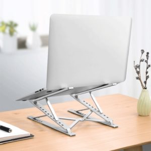 Foldable 2-in-1 Adjustable Aluminum Laptop Holder Stand