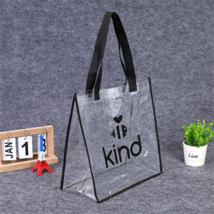 Clear Tote Bag With Polyester Handles