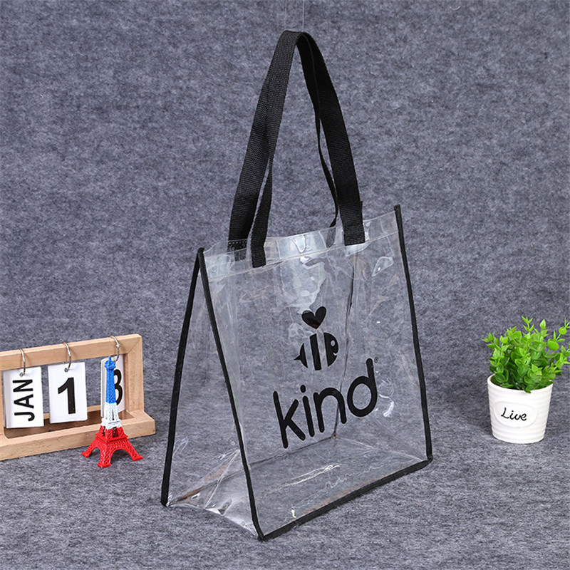 Clear Tote Bag With Polyester Handles