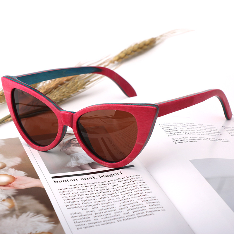 Creative Cycling Sunglasses Wood Frame