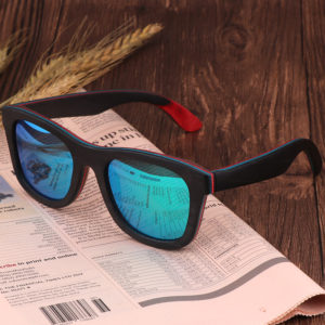 Retro Woode Sunglasse Recycled Skateboard