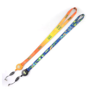 Dye Sublimation Lanyard with Retractable Badge Reel