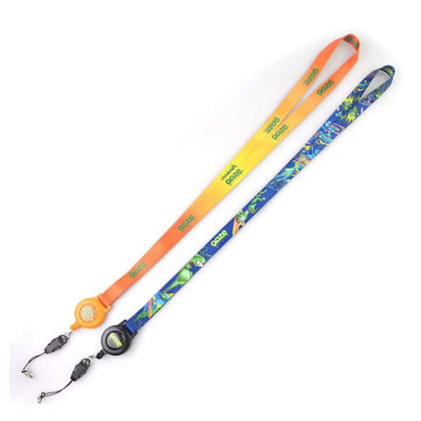 Dye Sublimation Lanyard with Retractable Badge Reel