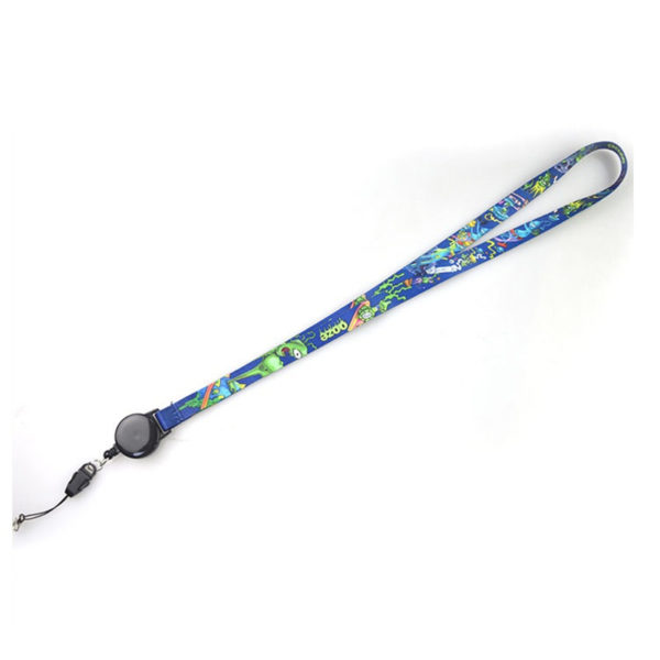 Dye Sublimation Lanyard with Retractable Badge Reel