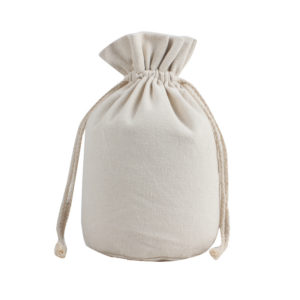 Cotton Canvas Round Drawstring Bag