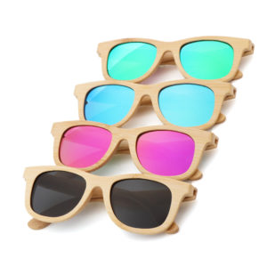 Youth Sunglasses Wood  Bamboo Frame