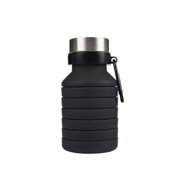 18oz Silicone Portable Travel Water Bottle