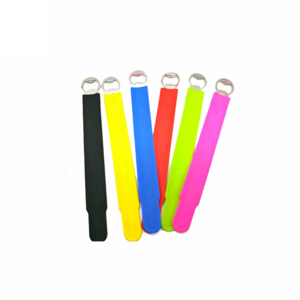 Foldable Silicone Slap Ring Bracelet Bottle Opener