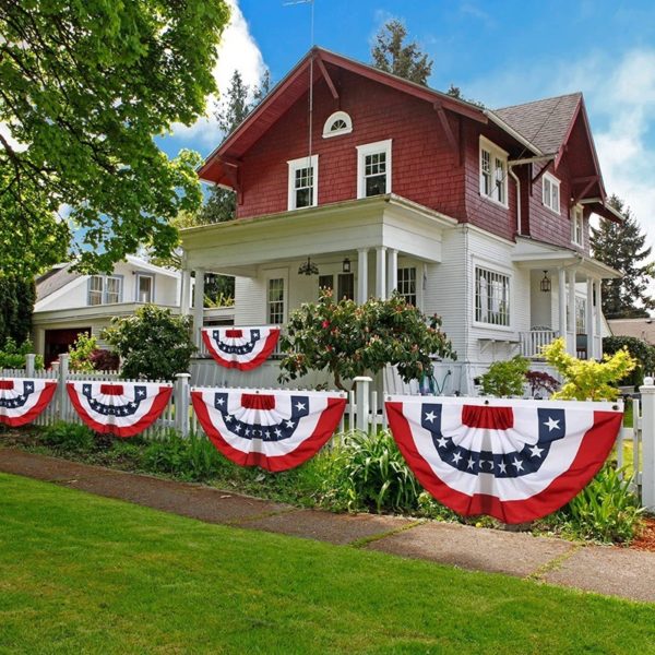 American Flag Independence Day Party Fan Flag