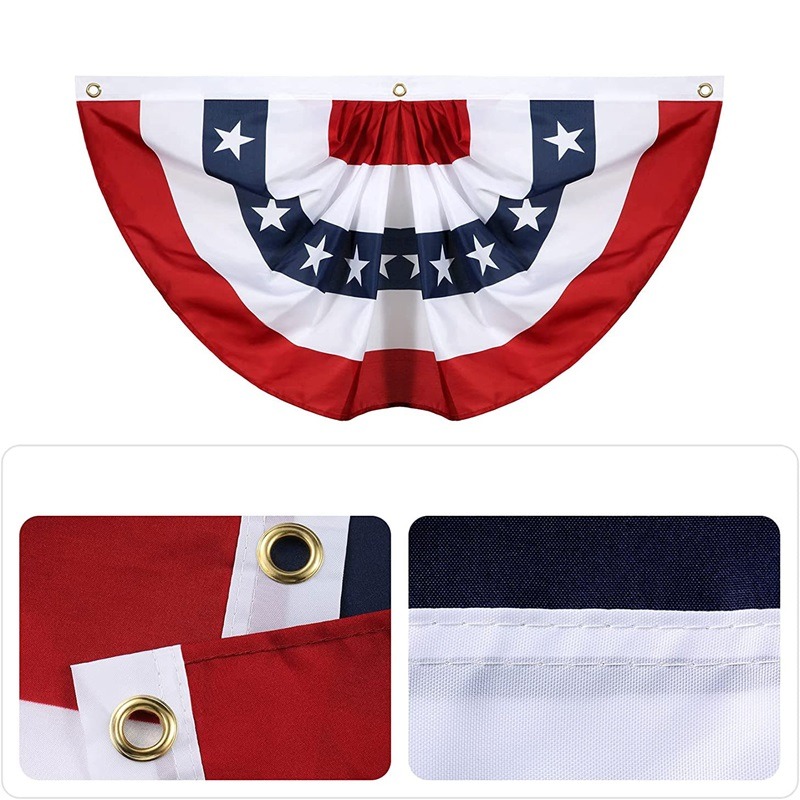 American Flag Independence Day Party Fan Flag