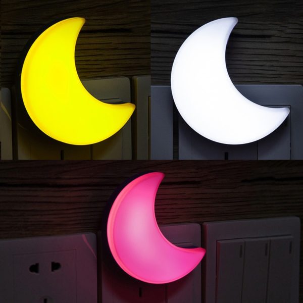 Moon-shaped Light-activated Night Light