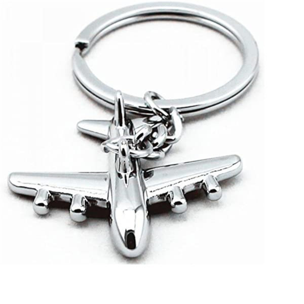 Airplane Alloy Keychain