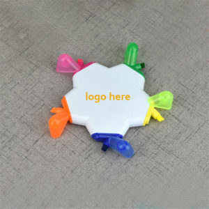 5-In-1 Five Color Fluorescent Star Shaped Highlighter