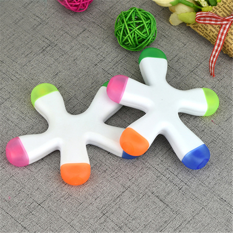 5-In-1 Five Color Starfish Shape Highlighter