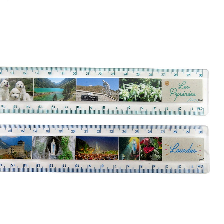 12 Inch Full Color Plastic Ruler