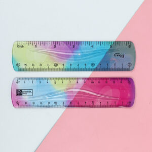 6 inches Flexible Iridescent Aurora Color Vinyl Ruler