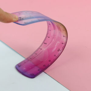 6 inches Flexible Iridescent Aurora Color Vinyl Ruler