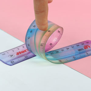 12 inches Flexible Iridescent Aurora Color Vinyl Ruler