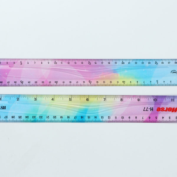 12 inches Flexible Iridescent Aurora Color Vinyl Ruler