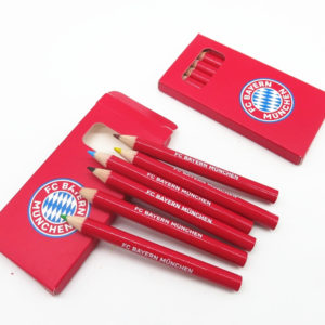 6-Piece 3.5 Inch Colored Pencil Set in Window Box