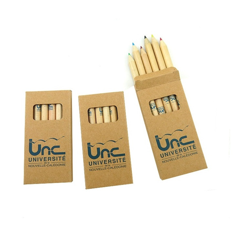6-Piece 3.5 Inch Colored Pencil Set in Window Box