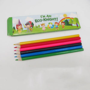 6-Piece 7 Inch Colored Pencil Set in Box