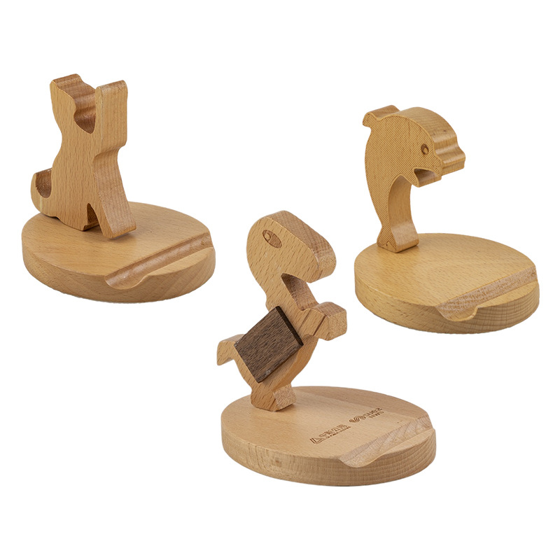 WOOD PHONE STAND