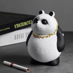 Adorable Panda Ashtray With Lid