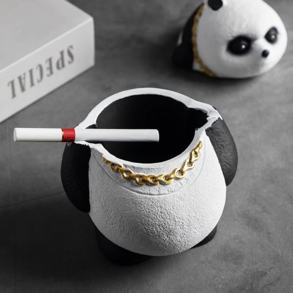 Adorable Panda Ashtray With Lid