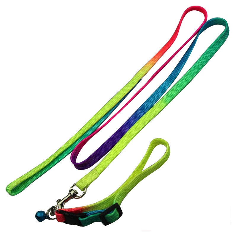 Adjustable Polyester Pet Leash with Bell