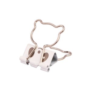 Cartoon Bear Shaped Metal Binder Clip Paper Clamp