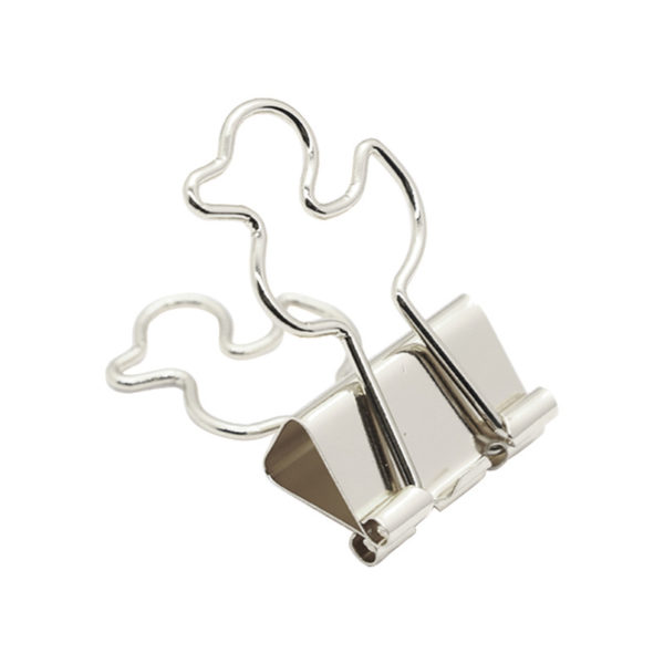 Cartoon Duck Shaped Metal Binder Clip Paper Clamp